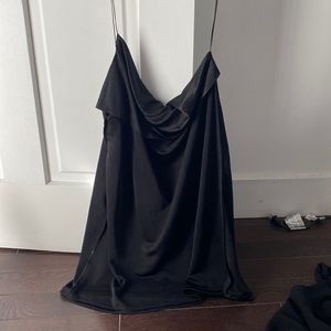 Cow neck sip dress Zara